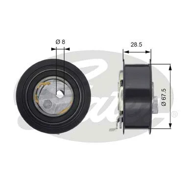Tensioner Pulley, timing belt (T43142)