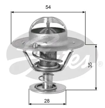 Thermostat, coolant (TH00782G1)