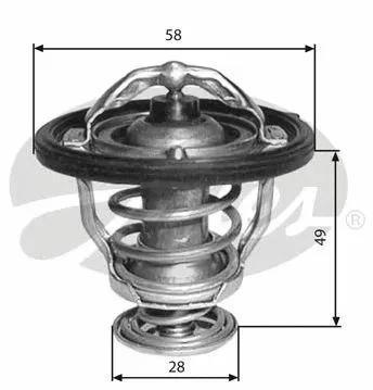 Thermostat, coolant (TH33682G1)