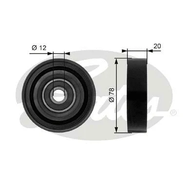 Deflection/Guide Pulley, V-ribbed belt (T36086)
