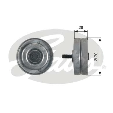 Deflection/Guide Pulley, V-ribbed belt (T36466)