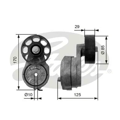 Belt Tensioner, V-ribbed belt (T38425)