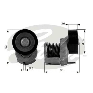 Belt Tensioner, V-ribbed belt (T38439)