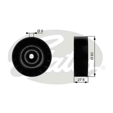 Deflection/Guide Pulley, V-ribbed belt (T38046)