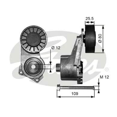 Belt Tensioner, V-ribbed belt (T38264)