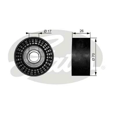 Deflection/Guide Pulley, V-ribbed belt (T38018)