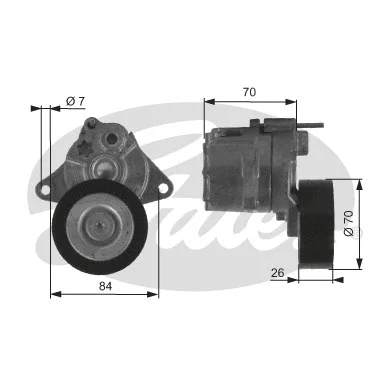 Belt Tensioner, V-ribbed belt (T38415)