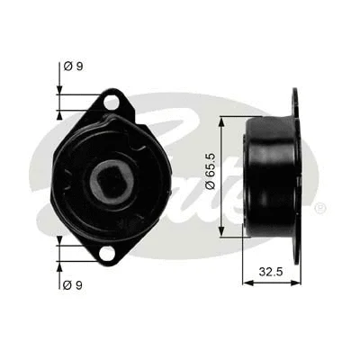 Belt Tensioner, V-ribbed belt (T39039)