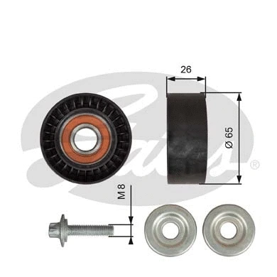 Deflection/Guide Pulley, V-ribbed belt (T36618)