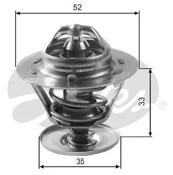 Thermostat, coolant (TH12588G1)