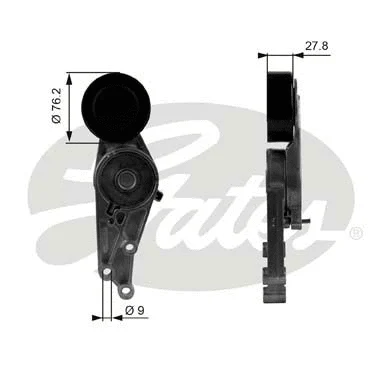 Belt Tensioner, V-ribbed belt (T38207)