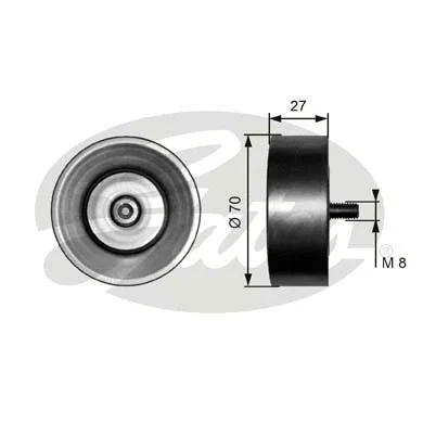 Deflection/Guide Pulley, V-ribbed belt (T36294)