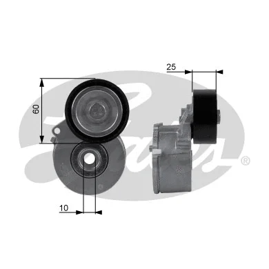 Belt Tensioner, V-ribbed belt (T38236)