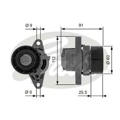 Belt Tensioner, V-ribbed belt (T38456)