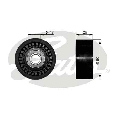 Deflection/Guide Pulley, V-ribbed belt