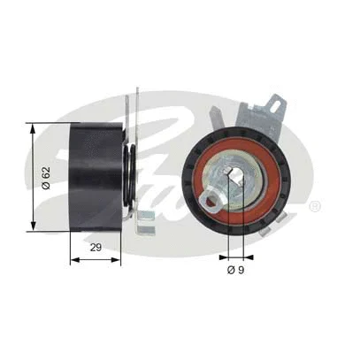 Tensioner Pulley, timing belt (T43145)