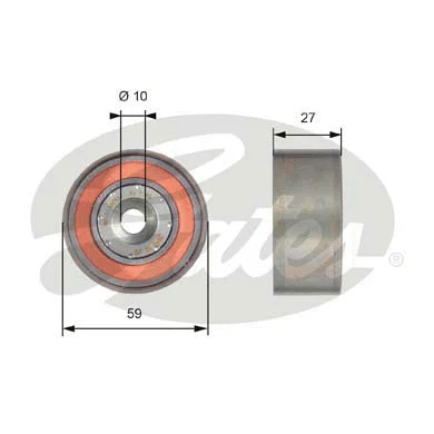 Deflection/Guide Pulley, timing belt (T42149)