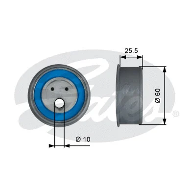 Tensioner Pulley, timing belt (T42230)