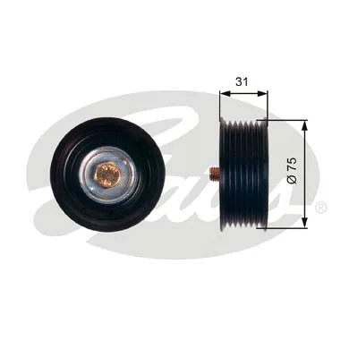 Deflection/Guide Pulley, V-ribbed belt (T36305)
