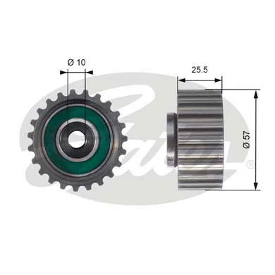 Deflection/Guide Pulley, timing belt (T42116)