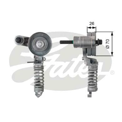 Belt Tensioner, V-ribbed belt (T38344)