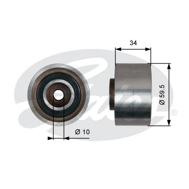Deflection/Guide Pulley, timing belt (T42222)