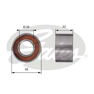 Tensioner Pulley, timing belt (T41290)