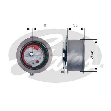 Tensioner Pulley, timing belt (T43181)