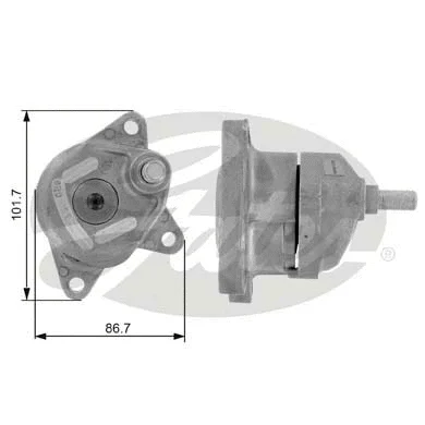 Belt Tensioner, V-ribbed belt (T38211)