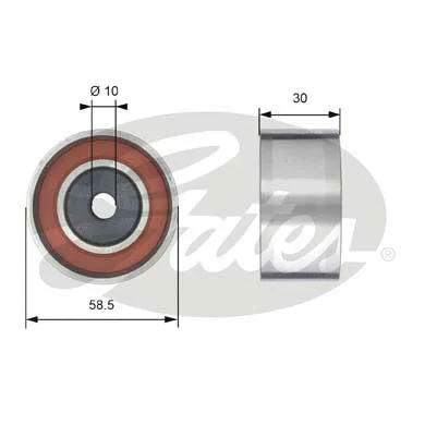 Deflection/Guide Pulley, timing belt (T42202)