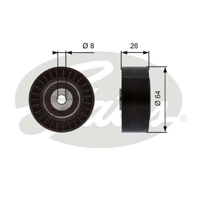 Deflection/Guide Pulley, V-ribbed belt (T38094)