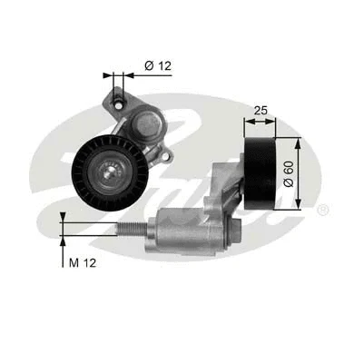 Tensioner Pulley, V-ribbed belt (T38235)