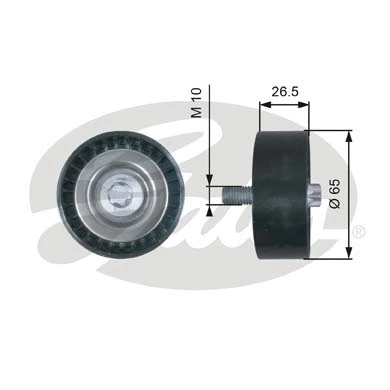 Deflection/Guide Pulley, V-ribbed belt (T36464)