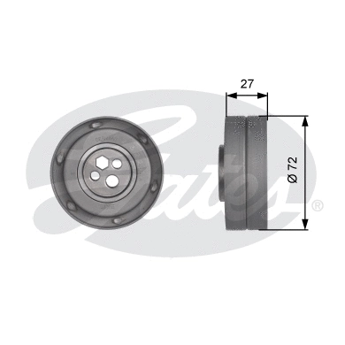 Tensioner Pulley, timing belt (T41217)