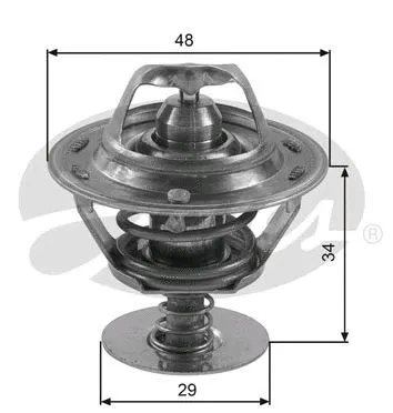 Thermostat, coolant (TH39082G1)