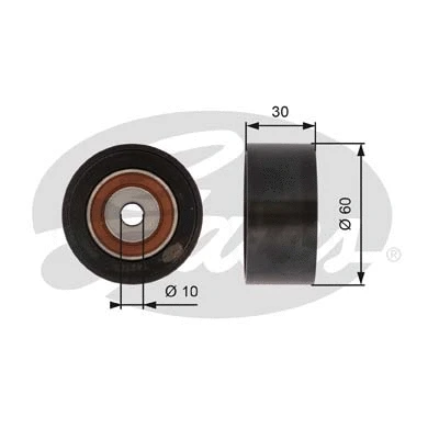 Deflection/Guide Pulley, V-ribbed belt (T36620)