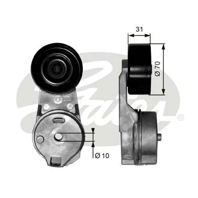 Belt Tensioner, V-ribbed belt (T39065)