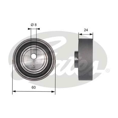 Tensioner Pulley, timing belt (T41187)