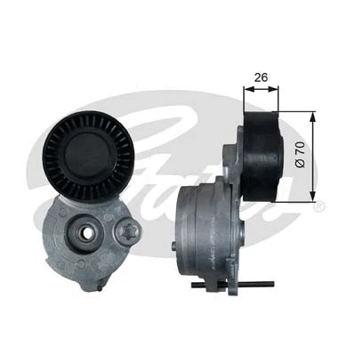 Belt Tensioner, V-ribbed belt (T39333)