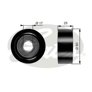 Deflection/Guide Pulley, V-ribbed belt (T36176)