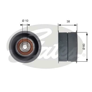 Deflection/Guide Pulley, timing belt (T42154)