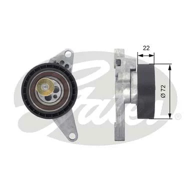 Tensioner Pulley, timing belt (T43002)