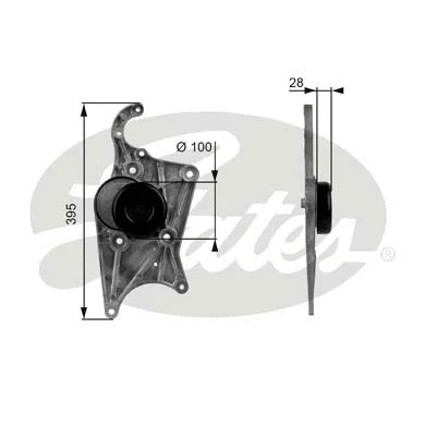 Belt Tensioner, V-ribbed belt (T38109)