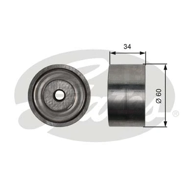 Deflection/Guide Pulley, V-ribbed belt (T36480)