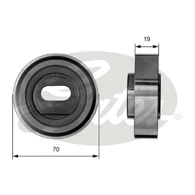 Tensioner Pulley, timing belt (T41013)