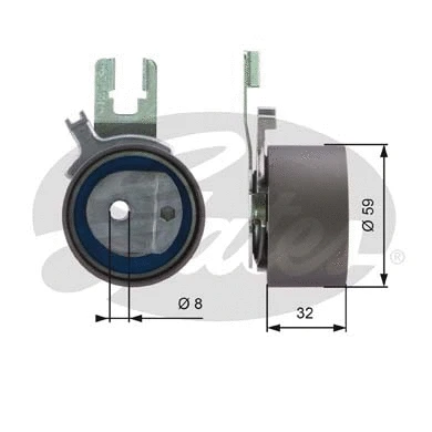 Tensioner Pulley, timing belt (T43119)