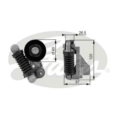 Belt Tensioner, V-ribbed belt (T38238)