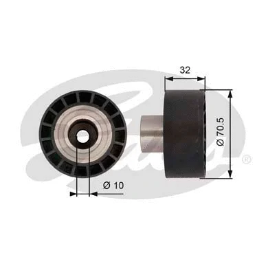 Deflection/Guide Pulley, timing belt (T42207)