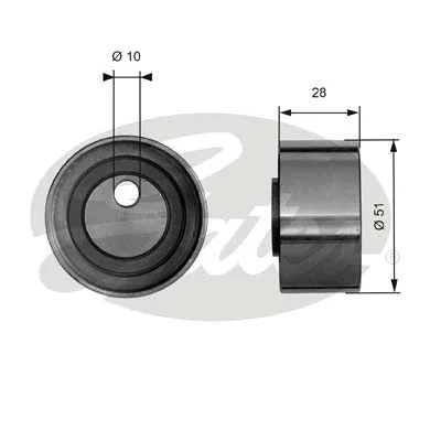 Tensioner Pulley, timing belt (T41065)
