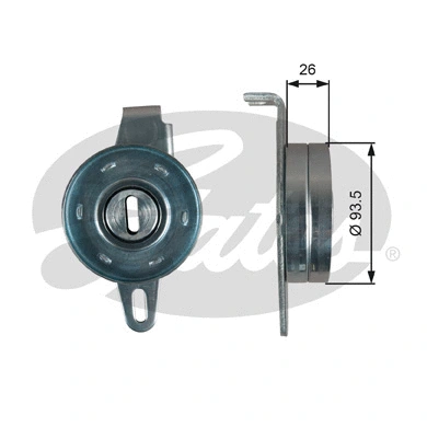 Tensioner Pulley, V-ribbed belt (T36023)